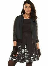 Elie Tahari Black Perforated Bomber Jacket Women&#39;s XS - £59.09 GBP