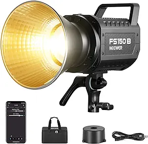 NEEWER FS150B LED Video Light 2.4G/APP Control,130W Bi Color COB Silent ... - £234.15 GBP