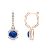 Authenticity Guarantee

ANGARA 1.52 Ct Round Blue Sapphire Dangle Earrings wi... - $2,419.12
