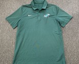 Nike Dri Fit Tulane University Football Polo Golf Shirt Green LG Green Wave - £17.29 GBP