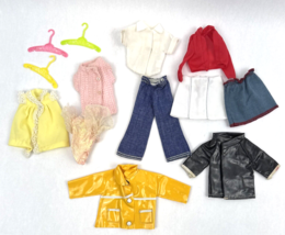 Vintage Mattel Barbie Skipper Doll Clothes Lot Jeans Pajamas Sweater Raincoat - £20.63 GBP