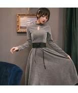 Metallic Silver Glitter Midi Women Dress - $89.00