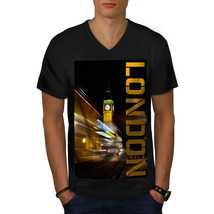 London Tower Watch Shirt Big Ben Clock Men V-Neck T-shirt - £10.29 GBP