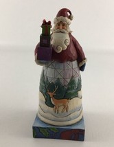 Jim Shore Santa “Holiday Gifts” #4010848 Figure 2008 Deer Winter Scene Figurine - £35.46 GBP