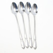 Oneida Chatelaine Iced Tea Spoons 7 1/2&quot; Community Flatware USA Stainless Lot/4 - £17.16 GBP