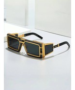 Futuristic Mens Metal Square Sunglasses  Punk Street Style - $35.99+