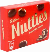 6 x chocolat au lait Cadbury Nutties x 30 g - $22.84