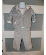 Disney 3 piece Gray Aristocats Maria Outfit Size 3/6 months Girl&#39;s NEW - $28.66 CAD