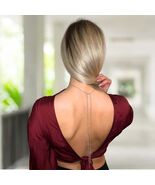 Backdrop for Wedding Open Back Jewelry Women’s Back Chain Dainty Bridal ... - $726.19 MXN