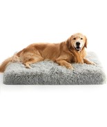 Gray Lg Dog Bed for Lg Dogs Egg-Crate Foam W Removable Washable Cover No... - £31.59 GBP