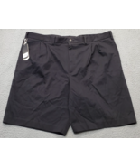 Greg Norman Golf Performance Chino Shorts Men&#39;s 42 Black Slash Pocket Fl... - $40.22 CAD