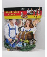 2003 Beistle OKTOBERFEST German  Cutouts Beer Party Decoration NOS - £15.68 GBP