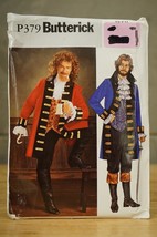 P379 Butterick Costume Sewing Pattern Mens XS S M Pirate Captain Hook Uncut - £11.83 GBP