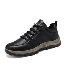 Microfiber Vintage Men&#39;s Shoes Outdoor Hiking Men&#39;s Sneakers Shoes Lace Up Slip  - £38.96 GBP