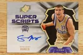 Spencer Hawes 2007-08 UD SPX Super Scripts Auto Signature SS-SH NBA Kings - £7.77 GBP