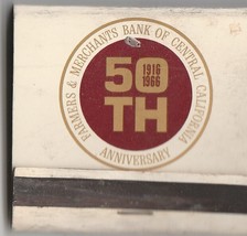Farmers &amp; Merchants Bank of Central California ~ used ~ Vtg Strike on Ma... - $6.92 CAD