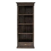 75" Brown and Black  Wood Four Tier Bookcase - $25,863.66 MXN
