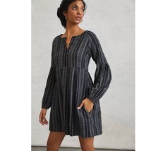 New Anthropologie x AFTERNOON Siobhan Tunic Dress $168 SIZE 2 Black Long Sleeve - £47.99 GBP