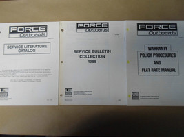 1988 Force Outboards Service Bulletin Collection Warranty Literature Set... - $24.95