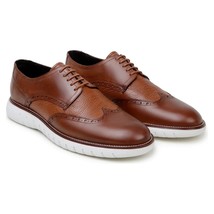 Belvedere Studio Enzo Men's Walking Lace Up Sneaker Leather Ant. Tan image 3