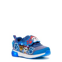 Licensed Paw Patrol Toddler Boys&#39; Lighted Strap Sneakers, Size 5 Color Blue - $361.46 MXN