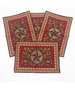 Western Star Jacquard Place Mats Set of 4 13x19 inches Hemmed - $236.65 MXN