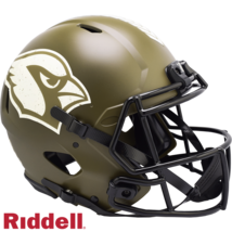 Arizona Cardinals Helmet Riddell Authentic Full Size Speed Style Salute To Servi - $374.49