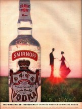 1960 SMIRNOFF VODKA The Breathless Ingredient photo art print ad d1 - £19.24 GBP