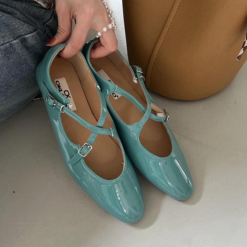 SUOJIALUN 2024 New Women Flat Shoes Clic Pointed Toe Flat Ballerina Soft Sole Fe - £131.34 GBP