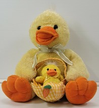 AP) Kayla Concepts Stuffed Plush Easter Yellow Chick with Baby Chicklet 12" - $19.79
