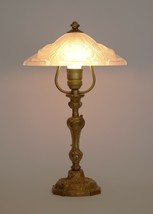 Magnifique Original Art Nouveau Lampe de Cuivre &quot; Doré Rose &quot; Table 1920 - $5,737.17 MXN