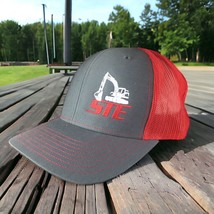 STE Snapback Trucker Hat State Tractor &amp; Equipment Company Red Construct... - $17.59