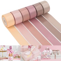 Dusty Rose Wedding Ribbon Double-Faced Satin Ribbon Assortment 1&quot; Wide R... - $25.99
