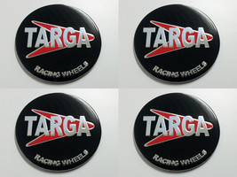 Targa 3 - Set of 4 Metal Stickers for Wheel Center Caps Logo Badges Rims  - $24.90+