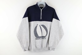 Vtg 90s Streetwear Mens Medium Monterey Sailboat Spell Out Pullover Sweatshirt - £34.99 GBP