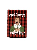 OMG Santa I Know Him Buddy Elf - Christmas enamel Pin - £4.30 GBP