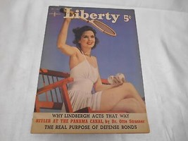 Old Vtg June 7,1941 Liberty Magazine Lindbergh Hitler Defense Bonds Advertising - £23.80 GBP