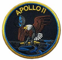 Miltacusa NASA Apollo 11 Mission Landing Patch [Hook Fastener - 3.0 inch- NE8] - £4.67 GBP