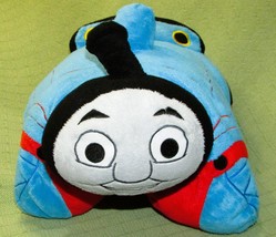 PILLOW PETS THOMAS THE TANK 20&quot; PLUSH STUFFED CHARACTER SOFT TOY FOLDABL... - £8.49 GBP