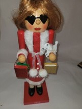 2012 Target Collection Shop Girl With Bags And Dog Nutcracker - $27.72