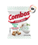 6x Bags Combos Ranch Dip Flavored Baked Pretzel Stuffed Snacks | 6.3oz - $45.93 CAD