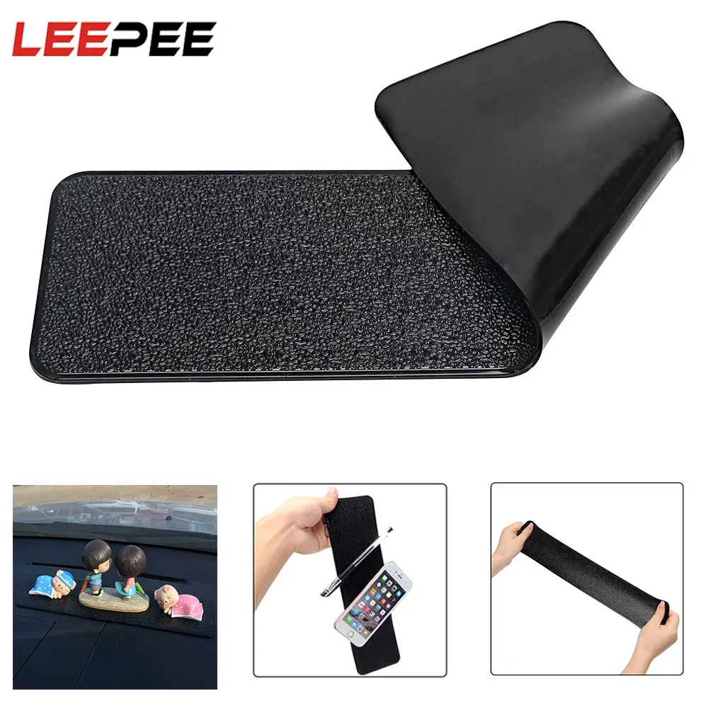 Large Long Car Dashboard Sticky Pad Non-Slip PU Leather Mat Gel Magic Anti-slip - £8.80 GBP