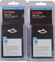 CURT 25081 1/4&quot; Safety Pin (2-3/4&quot; Pin Length, Packaged) Lot of Two.  New - £6.95 GBP