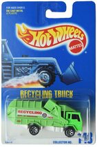 Hot Wheels Recycling Truck, Green #143 - $338.94 MXN
