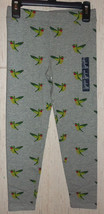 Nwt Girls Gap Heather Gray W/ Novelty Hummingbird Print Leggings Size M (8/9) - £12.66 GBP