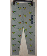 NWT GIRLS GAP HEATHER GRAY W/ NOVELTY HUMMINGBIRD PRINT LEGGINGS   SIZE ... - £12.43 GBP