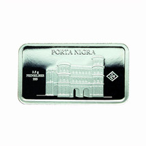 Germany Silver Ingot Bar Proof 2.5g Landmarks Porta Nigra Black Gate 03852 - £24.36 GBP