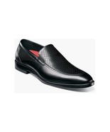 Stacy Adams Aiden Moc Toe Slip On Shoes Black 25655-001 - $2,257.33 MXN