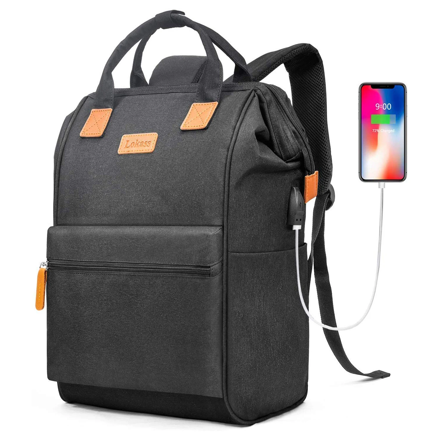 Waterproof Business Backpack Men Usb School Backpacks 17.3Inch Laptop Backpack L - $142.17