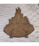 Castle Tower Accent from Antique Cast Iron Cone Radio Speaker Wall Decor - £97.15 GBP